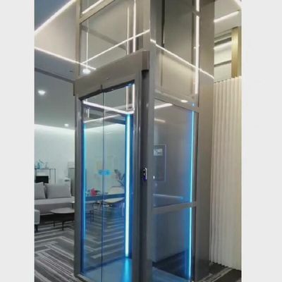 0.15m/s Προχωρημένο PLC Control Ατσάλι Καμπίνα βίδα οδηγούμενο ανελκυστήρα