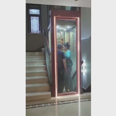 Κλέιμπανκ Σπίτι ανελκυστήρας 0.2-0.4 M/S Κέντρο ανοίγματος ανοξείδωτου χάλυβα / αλουμινίου πλαίσιο