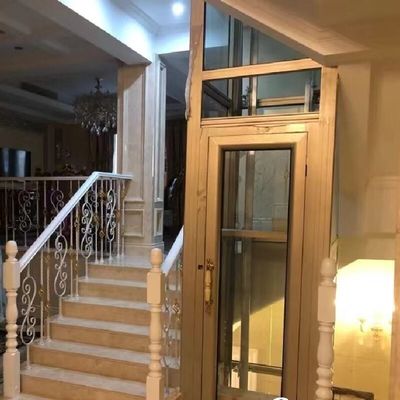 Κουμπί διακόπτη έκτακτης ανάγκης υδραυλικός ανελκυστήρας 4,7 kW κινητήρας από ανοξείδωτο χάλυβα πλαίσια καμπίνας για κατοικίες