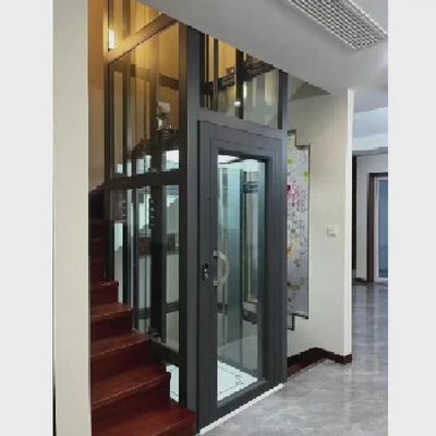 Βιομηχανικό συναίσθημα έλξης Εστιατόριο ανελκυστήρας χωρίς μηχανοστάσιο 400kg Προσαρμοσμένη καμπίνα