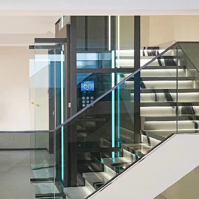 Μέχρι 30 m Υψόμετρο ταξιδιού Σπίτι ανελκυστήρες με αισθητήρες ασφαλείας και αυτόματες συρόμενες πόρτες
