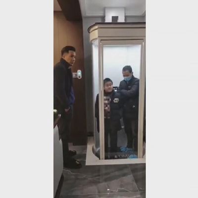 Προσαρμόσιμο ανελκυστήρα κάψουλας για το σπίτι 2 ορόφους ανελκυστήρας κάψουλας για το σπίτι