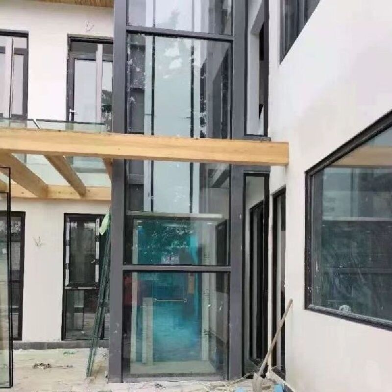 Υδραυλικός οικιακός ανελκυστήρας 5 σταθμών χωρίς λάκκο με αυτόματες πόρτες