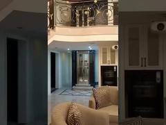 Δύο ορόφους καλωδιακή έλξη οικιακό ανελκυστήρα ομαλή λειτουργία 0,6 M/S